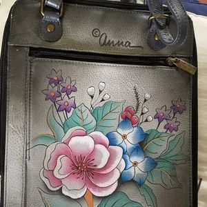 Anna Anuschka Zip Organizer - Vintage Garden Grey